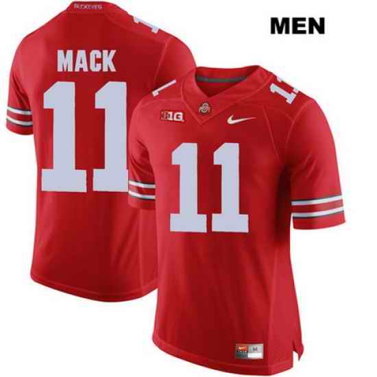 Austin Mack Stitched Ohio State Buckeyes Nike Authentic Mens  11 Red College Football Jersey Jersey